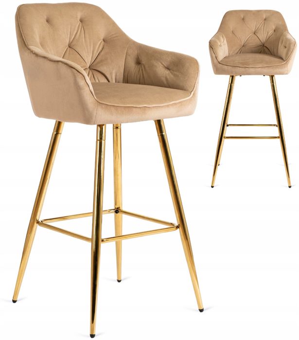 Хокер барне крісло внаявності стілець бежеве золоті ніжки