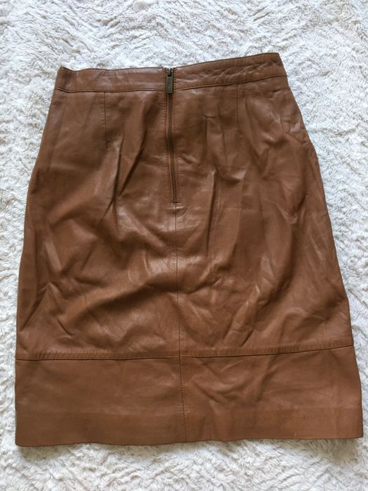Spódnica-skóra jagnięca M
