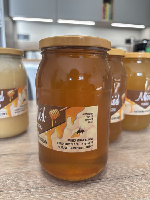 Miody Pszczele 1,25kg z Rodzinnej Pasieki