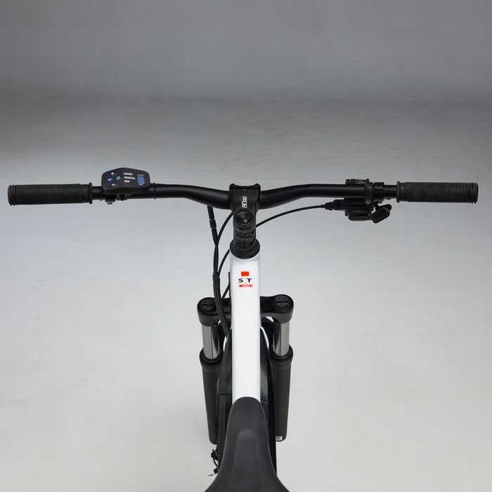 BTT Elétrica Semirrígida 27,5" E-ST 100 Branco/Vermelho