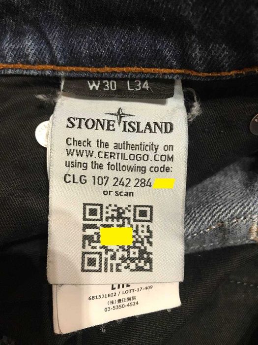 Джинсы мужские Стоун Айленд Джинси чоловічі Stone Island Jeans W30 L34