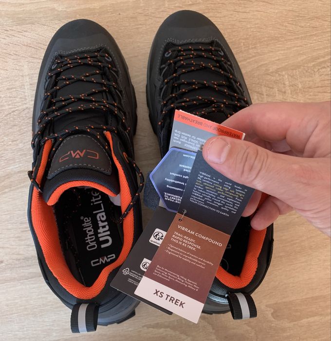 (44 розмір 28.5 см 10.5 US) CMP HURANUS LOW TREKKING  зима осінь Vibram Gore-Tex термо кросівки  черевики ботинки