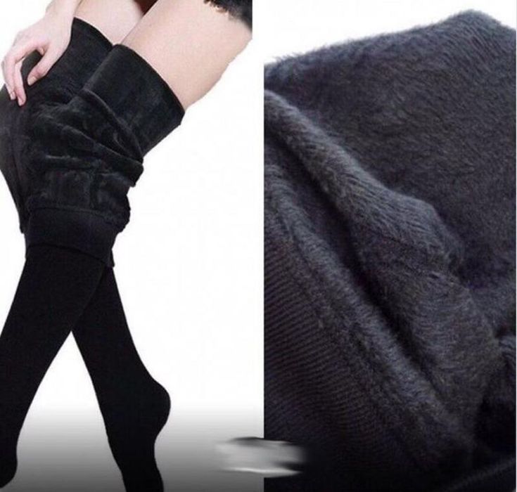 Бесшовные женские колготки на меху!