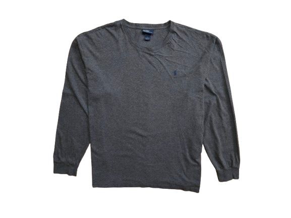 POLO RALPH LAUREN Koszulka Longsleeve Szara Męska r. XL