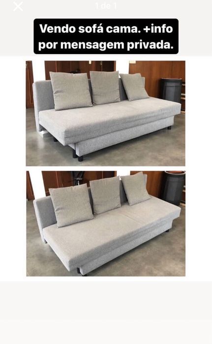Sofá cama do Ikea.
