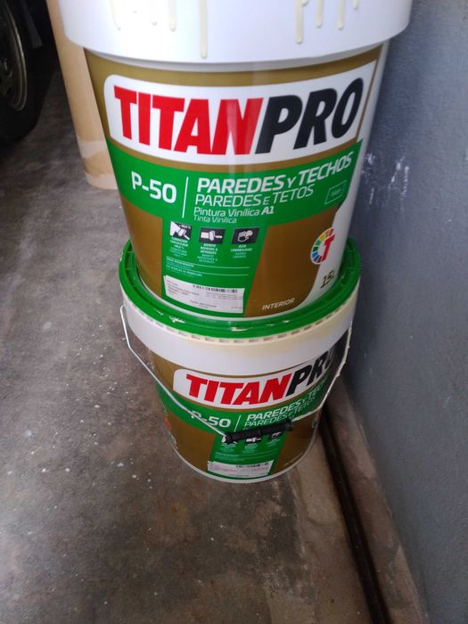 2 Latas de Tinta _ 15 Litros _ TITAN Pro P50
