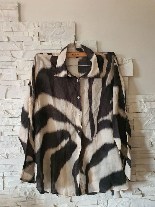 Massimo Dutty koszula damska zebra print roz L 40
