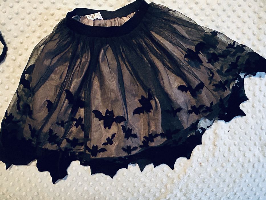 Spódniczka h&m tiul, nietoperze, aksamit 98-104