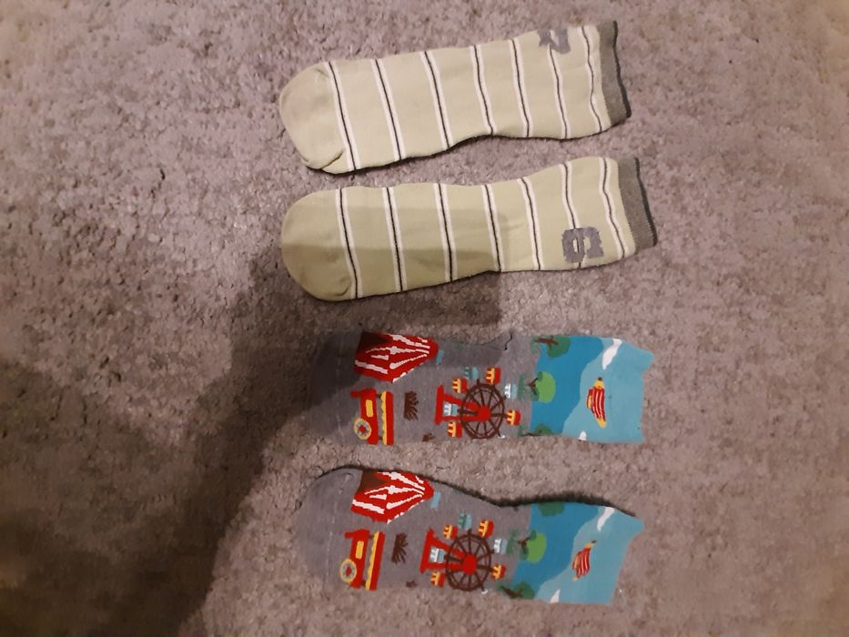 skarpety z bawełny, zestaw 2 szt, rozm. 38-40, stan bdb