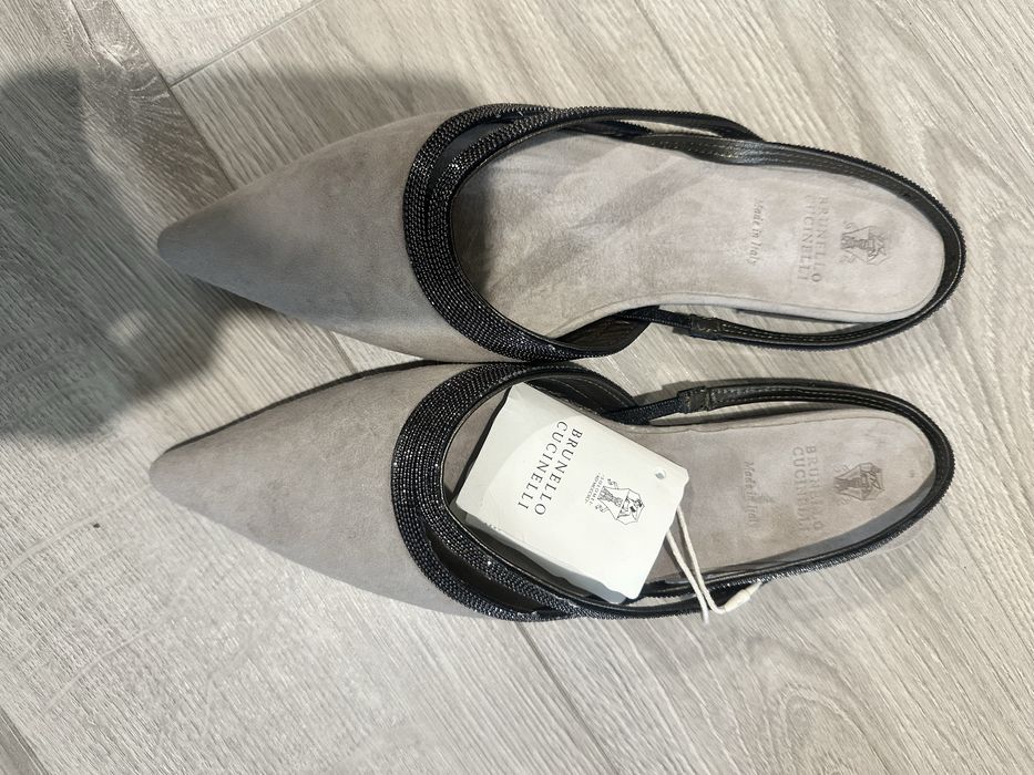 Brunello Cucinelli sandaly na plaskiej podeszwie ,