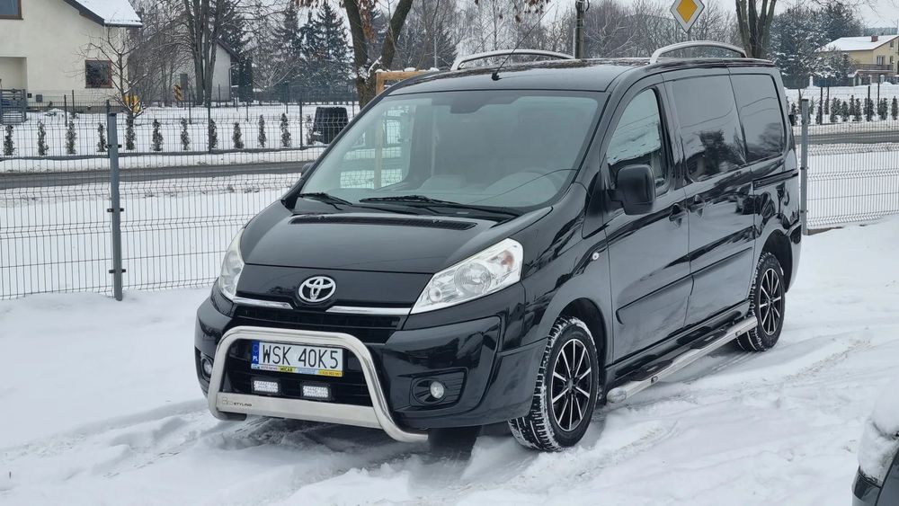 Toyota PROACE  2.0D 128KM 2014r Klima Czujniki Tempomat Hak 2x Boczne Drzwi Zarejestr