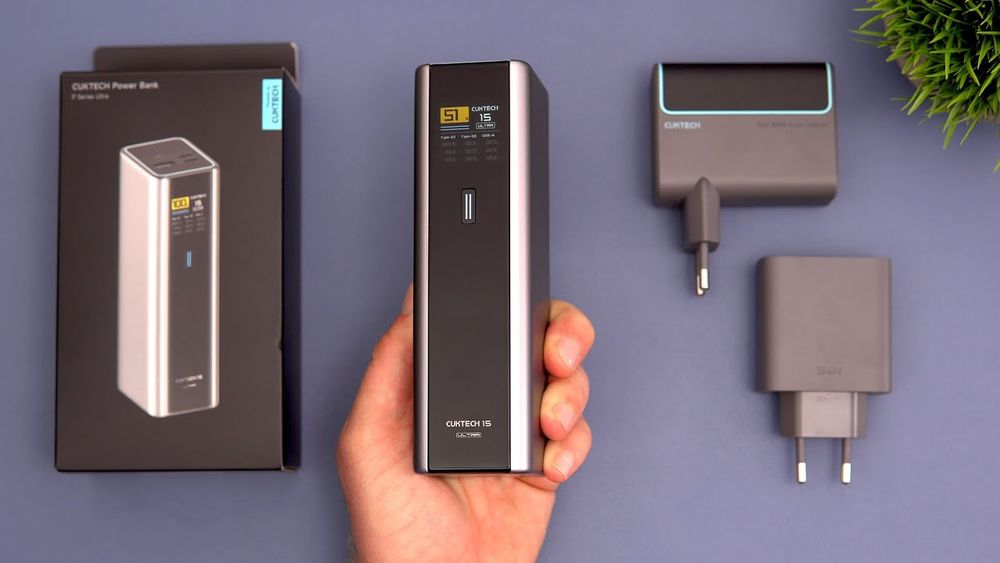 Павербанк CUKTECH 15 Ultra 20000 mAh 165W Black (PB200U)