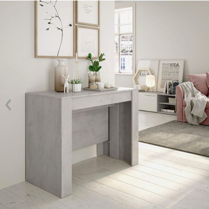 Mesa extensivel cinzento