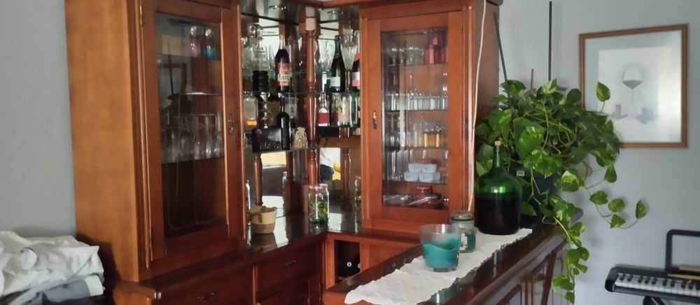 Móvel bar, madeira maciça