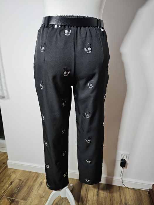 Nowe spodnie czarne haft new collection roz L-xxl