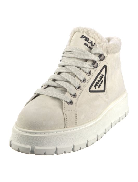 Жіночі ботінки Prada оригінал утеплені