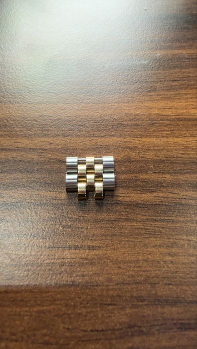 Sprzedam dwie złote 18 k  linki do  zegarka rolex  DJ 36 mm
