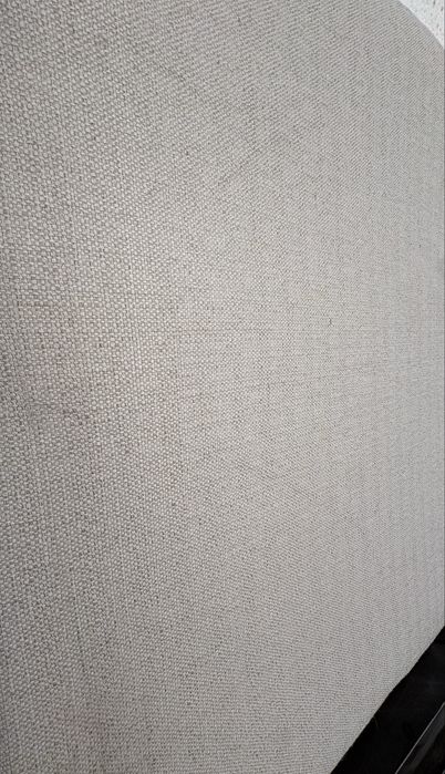 Cabeceira 180x125 tecido bege alinhado