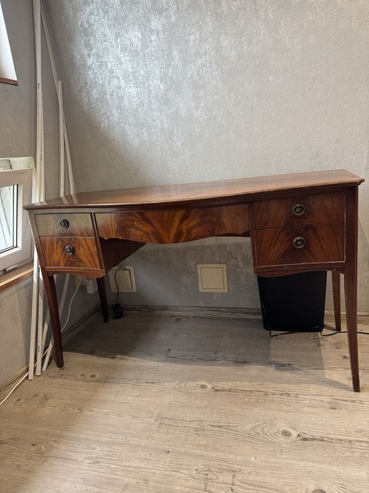 biurko konsola drewniana vintage