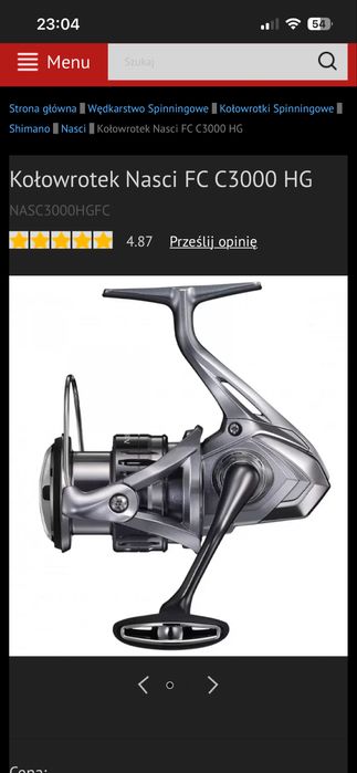 Kolowrotek Shimano nasci 3000hg