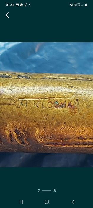 Stare sztućce 2 sztuki nóż i widelec KLOMAN ALPACCA HROM