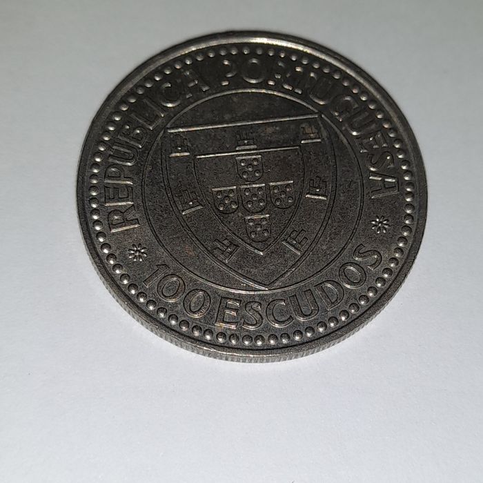 Moeda 100 escudos 1987 Cabo Bojador