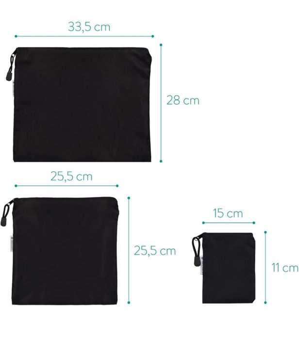 Navaris Siedmioczęściowy zestaw worków do pakowania walizek