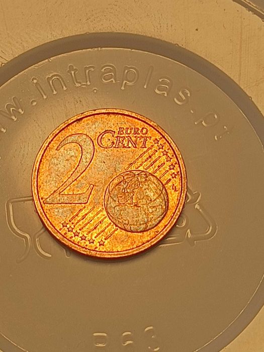 Coin Moeda rara, Alemanha de 2008 D 2 euro cents