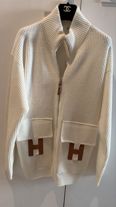 Sweter hermes kardigan