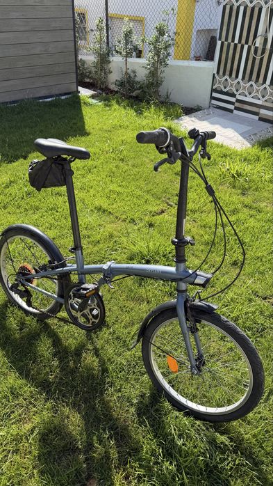 BTWIN Bicicleta Dobrável Fold 120 Cinzento Decathlon