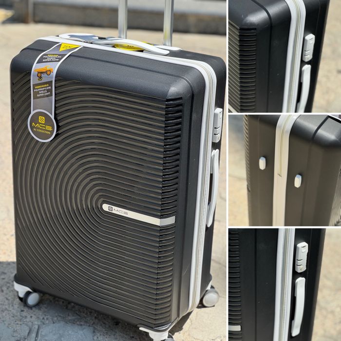 Акция.Пластик.Ткань. Чемодан MRS на колесах , сумка на колесах .