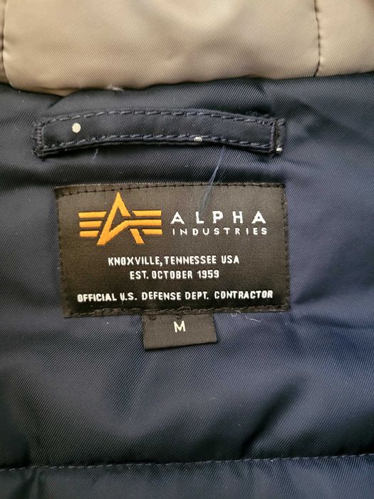 Alpha industries kurtka zimowa męska NASA Starry Blue gwiazdy M kurtka