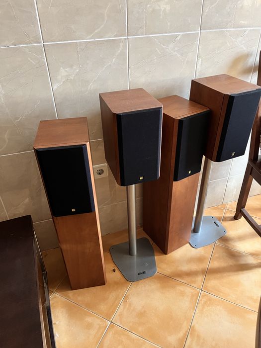 Sistema Home Cinema KEF + Onkyo TX-SR607 – excelente som hi‑fi