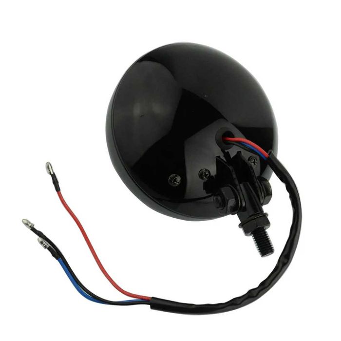 Farol auxiliar universal retro 11,4cm - luz nevoeiro chopper bobber