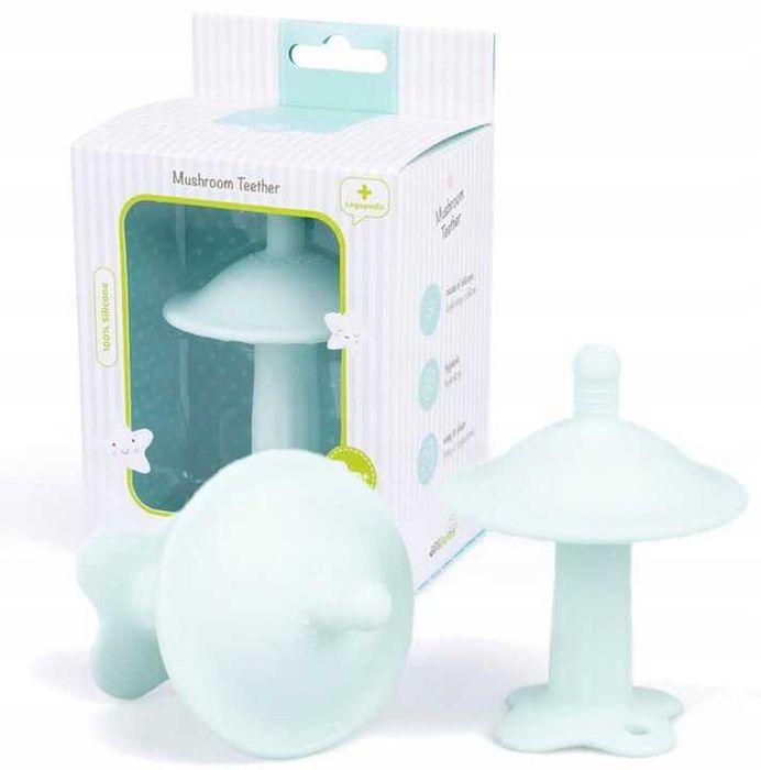 Logopedyczny Gryzak Grzybek Jasnoniebieski