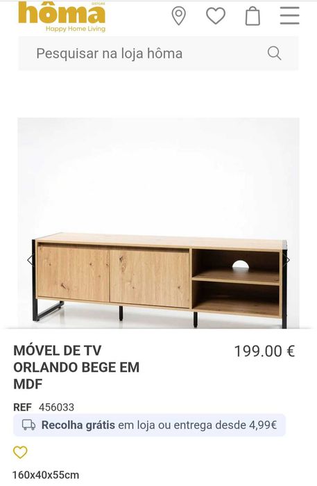 Móvel de tv ORLANDO bege
