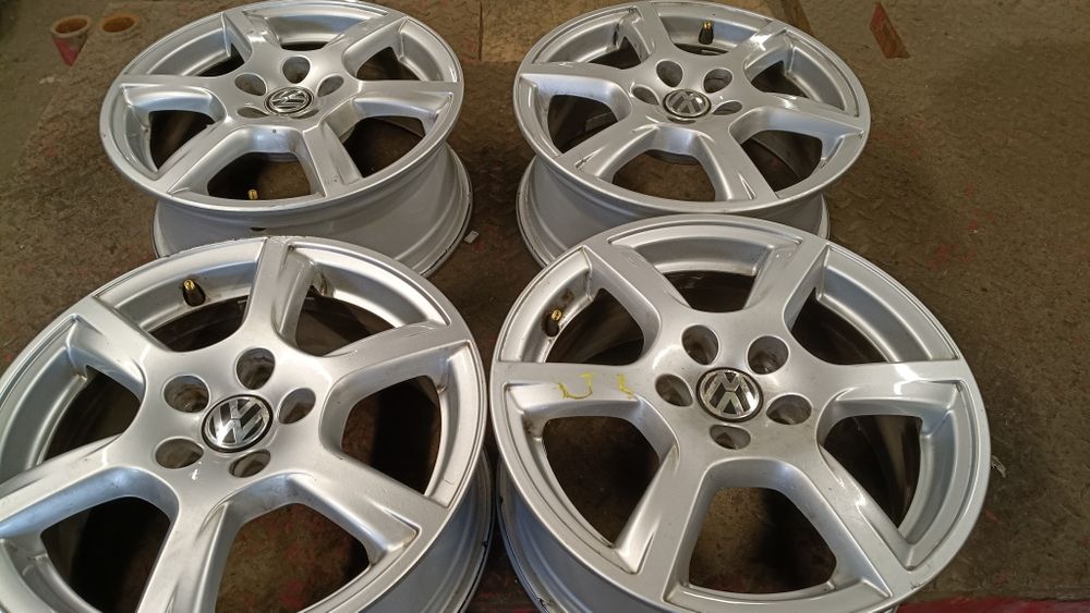 5x100 15 cali felgi aluminiowe oryginalne oem volkswagen skoda seat itp