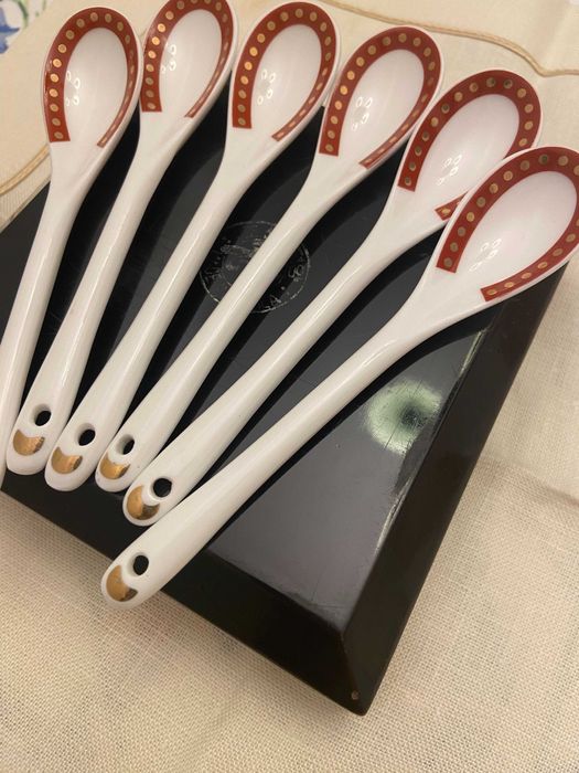 Łyżeczki porcelanowe Limoges 6 szt nowe