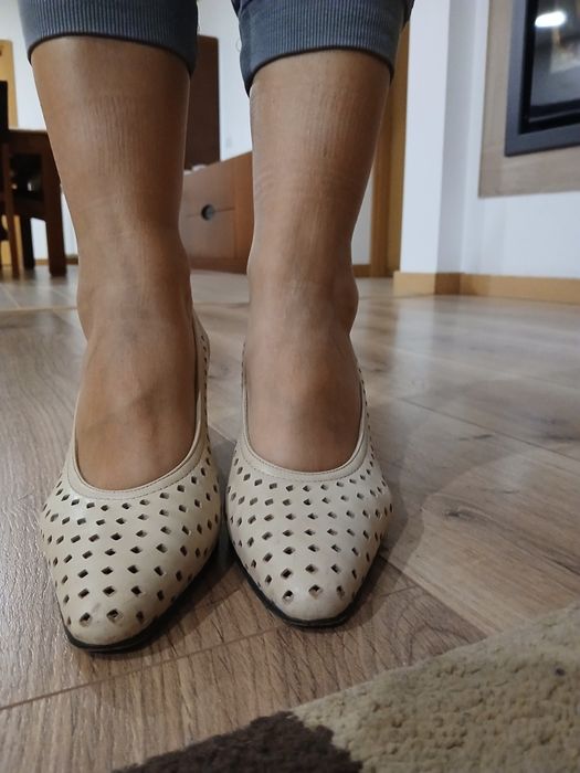 Sapatos Vintage Beges