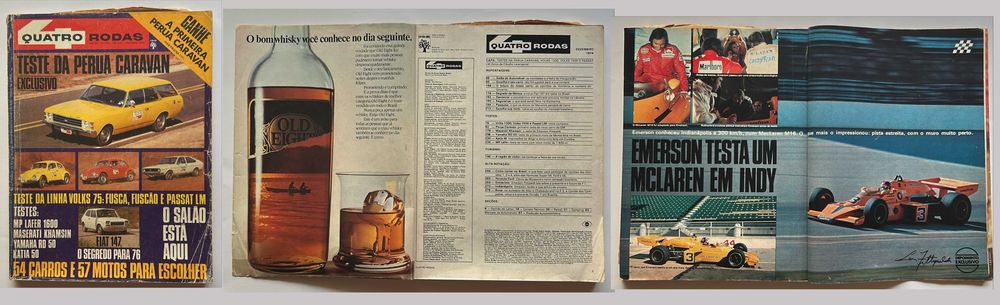 Coleção de revistas Quatro Rodas de 1973, 1974