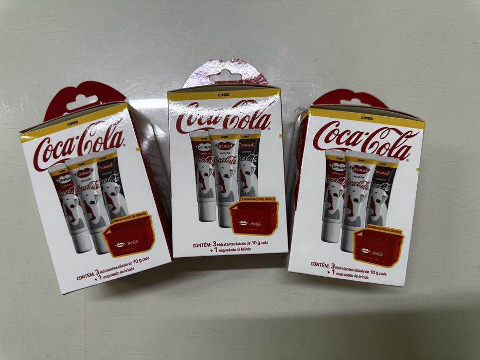 Carmed coca cola - kit com 3 cores