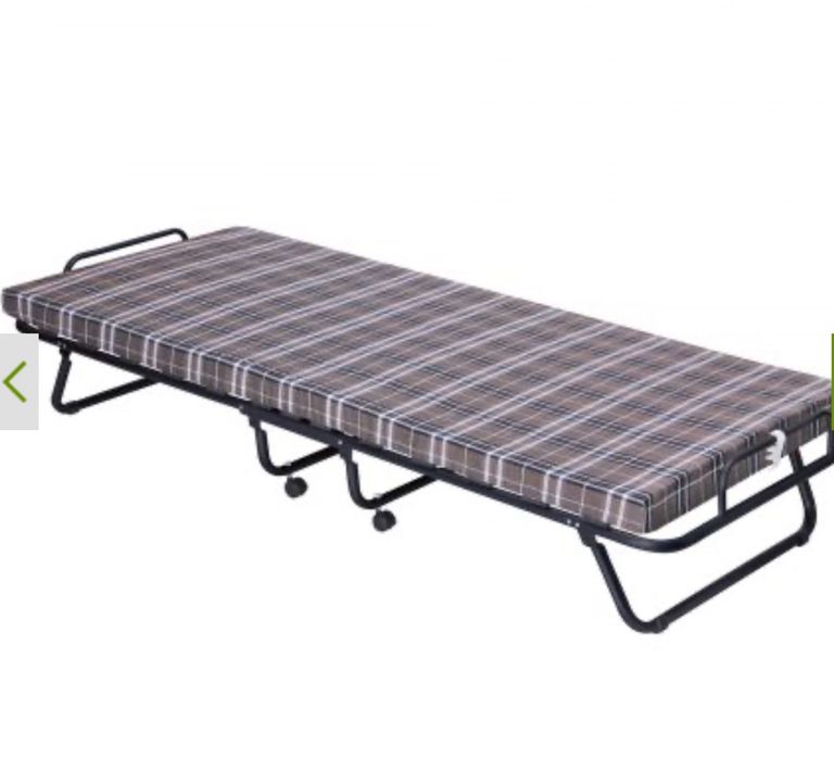 Раскладушка Классик черная с матрасом 1900*800 Килт-4