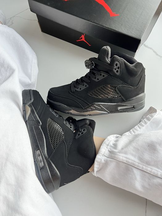 !БЕЗ Передплат! Jordan 5 Black Dark Brown Gum | кросівки джордан 5 чорні