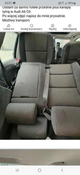Fotele audi a6 c6