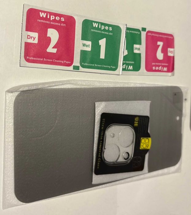 !Película de privacidade e Protetor de Lente + Kit de Limpeza - Iphone