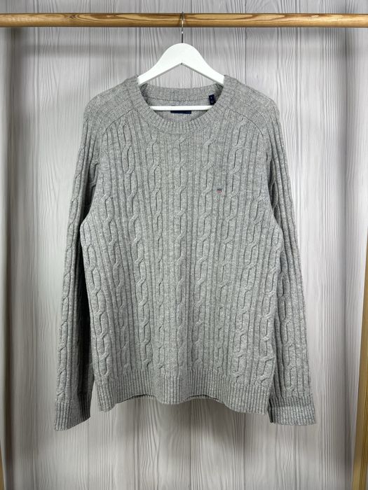 GANT  USA Cable Knit Wool шикарний шерстяний светр джемпер Оригінал