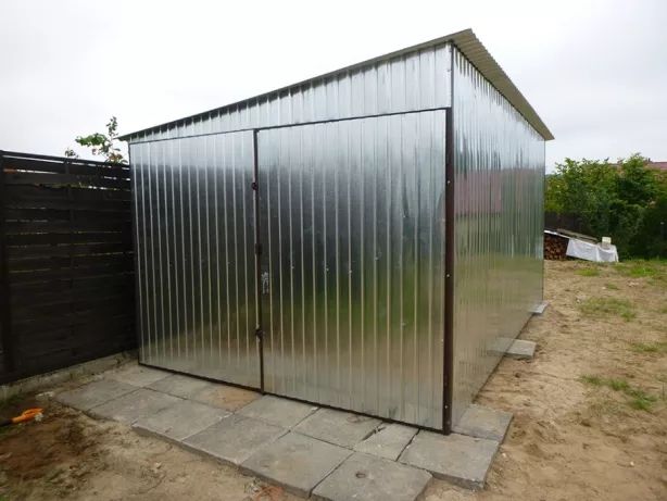 GARAŻ blaszany Blaszak 3x5 wzmocniony z dostawą i montażem GARAŻE