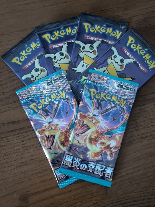 zestaw 6 boosterów kart Pokemon