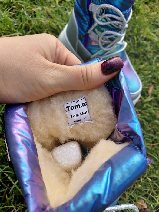 Зимові дутики дутіки чоботи сапоги дівчинка 28 29 30р 18,2-18,7-19,5см