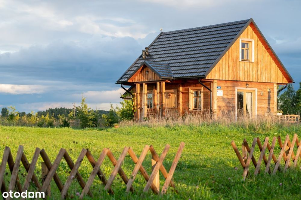 Duża działka z domem i warunkami nad Czarną Hańczą